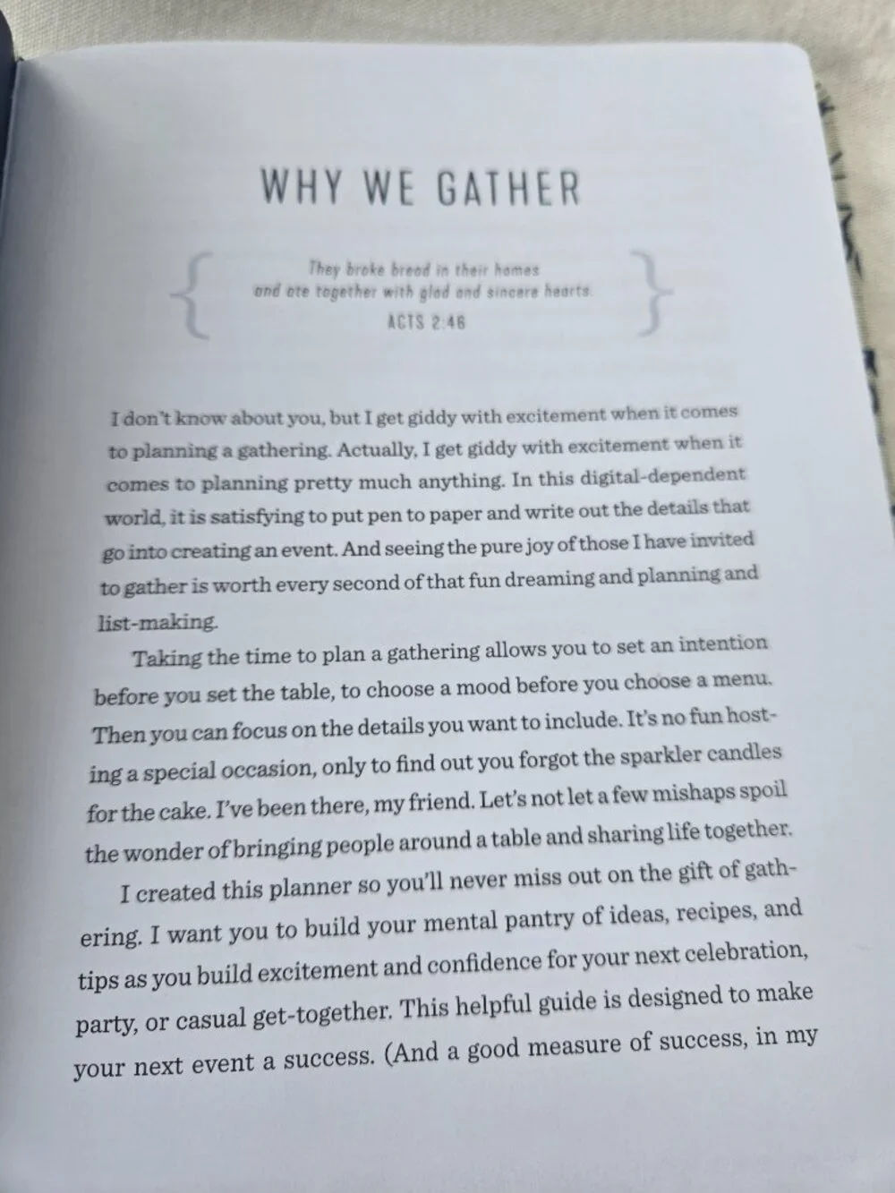 The Gift of Gathering Planner: Simple Ways to Organize Your Next Get Together